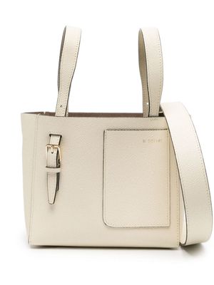 Valextra mini sac à main Bow en cuir - Tons neutres