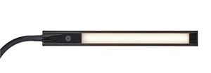 Maul bureaulamp LED Pirro, warmwit licht, dimbaar, met tafelklem, zwart