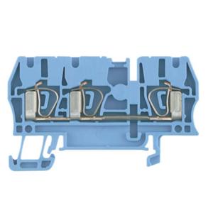 Weidmüller 1608550000-100 Doorgangsserieklem Spanveer Blauw 100 stuk(s)