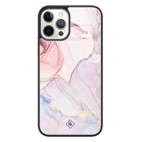 iPhone 12 Pro glazen hardcase - Purple sky