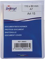 Bronyl U-mapje uit transparante PVC van 180 micron, ft A7 - thumbnail