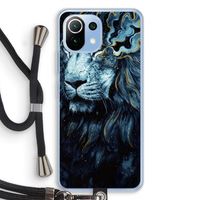 Darkness Lion: Xiaomi Mi 11 Lite Transparant Hoesje met koord