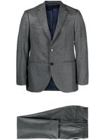 D4.0 blazer rayé à simple boutonnage - Gris