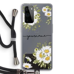 Daisies: OnePlus 9 Pro Transparant Hoesje met koord