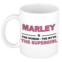 Marley cadeau mok - Woman Myth Supergirl - naam koffiemok - 300 ml - collega - moederdag