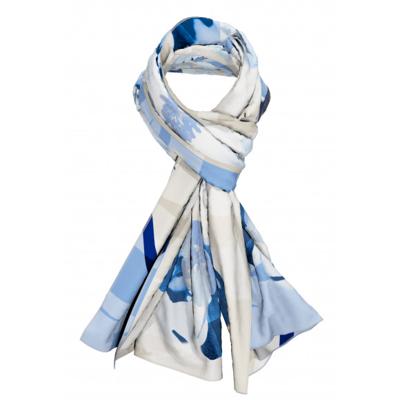Frank Walder - Blauw | unisex | Sjaal | Blauw | 40 | regular | Kamst mode