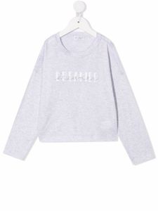 Brunello Cucinelli Kids sweat à logo - Gris