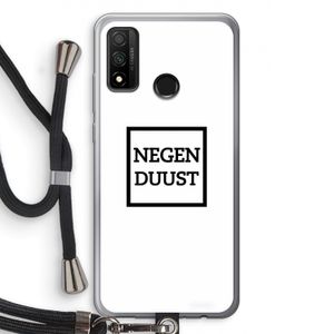 Negenduust vierkant: Huawei P Smart (2020) Transparant Hoesje met koord