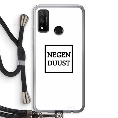 Negenduust vierkant: Huawei P Smart (2020) Transparant Hoesje met koord