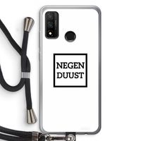 Negenduust vierkant: Huawei P Smart (2020) Transparant Hoesje met koord