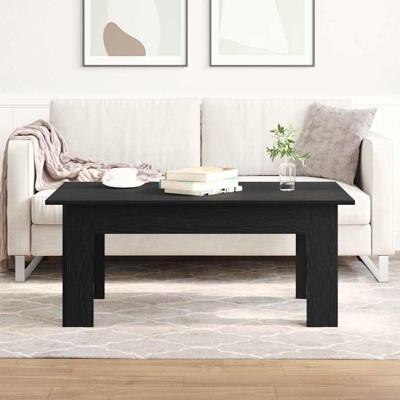 Salontafel Zwart eiken 100 x 60 x 42 cm Bewerkt hout