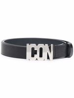 DSQUARED2 ceinture à boucle logo - Noir - thumbnail