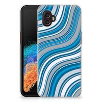 Samsung Galaxy Xcover 6 Pro TPU bumper Waves Blue