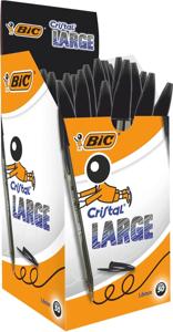 50x Bic Cristal Large balpen zwart