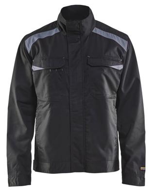Blåkläder Industriejack. Ongevoerd 40541800 | Zwart/Grijs | Maat 3XL - 7330509383995