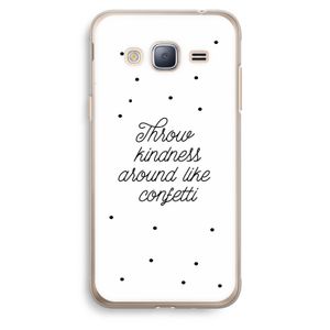 Confetti: Samsung Galaxy J3 (2016) Transparant Hoesje