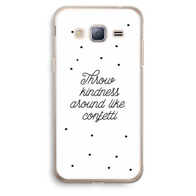 Confetti: Samsung Galaxy J3 (2016) Transparant Hoesje