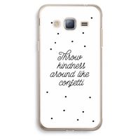 Confetti: Samsung Galaxy J3 (2016) Transparant Hoesje