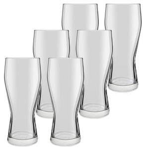 6x Speciaal bierglazen transparant 400 ml Mainz   -