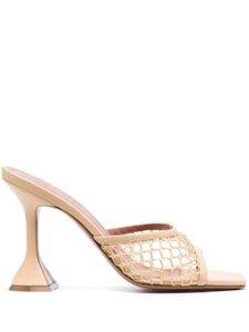 Amina Muaddi mules Lupita Net 105 mm - Tons neutres