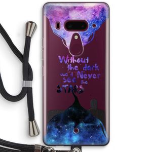 Stars quote: HTC U12+ Transparant Hoesje met koord