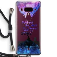Stars quote: HTC U12+ Transparant Hoesje met koord