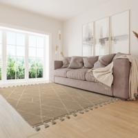 Easy Living - Vloerkleed Nepal Boho Sand/Cream Linear Rug -