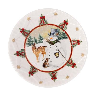 Villeroy & Boch Toy's Fantasy Schaal klein sneeuwman met dieren 17 cm