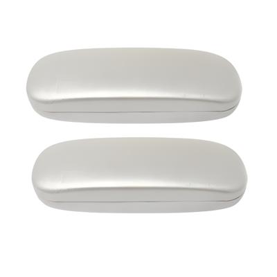 Brillenkoker - 2x - wit - universeel - hard kunststof - bril beschermen