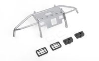 RC4WD Guardian Steel Front Winch Bumper w/ Lights for Axial 1/10 SCX10 II UMG10 (Silver) (VVV-C0929)
