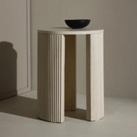 Nohr Ronde Bijzettafel 'Phallon' 40cm, kleur Whitewash