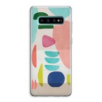 Bold Rounded Shapes: Samsung Galaxy S10 Plus Transparant Hoesje