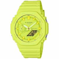 Unisex horloge Casio G-Shock GA-2100-9A9ER Geel (Ø 44,5 mm) (45,5 mm)