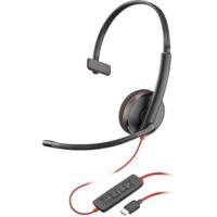 HP Poly Blackwire C3210 Headset Bedraad Hoofdband Kantoor/callcenter USB Type-C Zwart - thumbnail