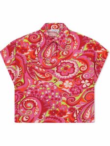 Dolce & Gabbana Kids chemise à motif cachemire - Rose