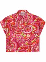 Dolce & Gabbana Kids chemise à motif cachemire - Rose - thumbnail