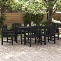 Tuinstoel 6 pcs Zwart 65.5 x 55.5 x 88cm Kunststof