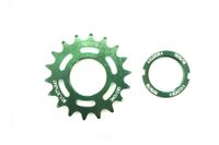 Fixed Tandwiel 18t met lockring - Groen