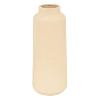 Bloemenvaas Emporor - mat beige - keramiek - D12 x H30 cm - Stelen en boeketten