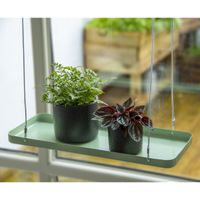 Esschert Design Plantenblad hangend rechthoekig S groen - thumbnail