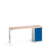 Bott Verso Werkbank | 7 Lades | Breedte Lade 800mm | Multiplex | RAL 5010 - 16921951.11
