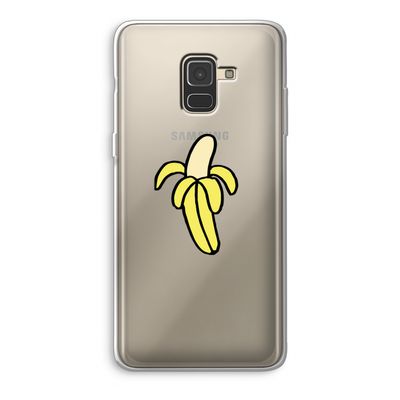 Banana: Samsung Galaxy A8 (2018) Transparant Hoesje