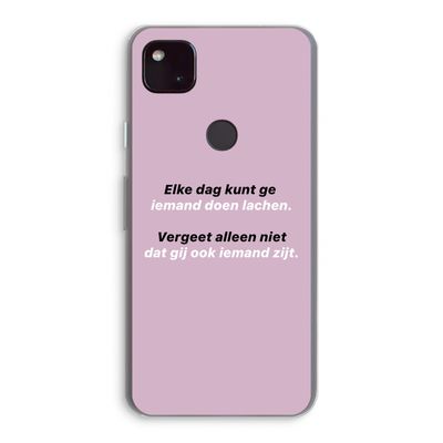 gij zijt ook iemand: Google Pixel 4a 5G Transparant Hoesje