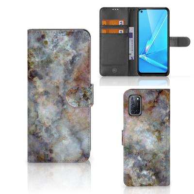 OPPO A72 | OPPO A52 | Bookcase | Marmer Grijs