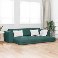 Vloersofa Bed Donkergroen 245 x 78 x 77 cm Stof Vloersofa Bed Donkergroen 245 x 78 x 77 cm Stof