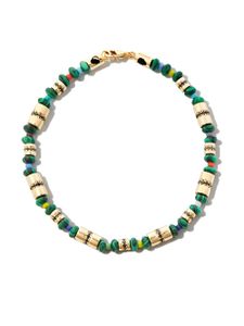 LUIS MORAIS bracelet en or 14 ct serti de malachite