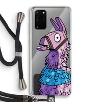 Lama: Samsung Galaxy S20 Plus Transparant Hoesje met koord