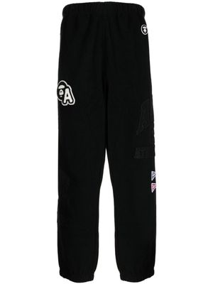 AAPE BY *A BATHING APE® pantalon de jogging à logo appliqué - Noir