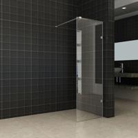 Wiesbaden Less Inloopdouche 50x200 cm - Nano Helder Glas Chroom