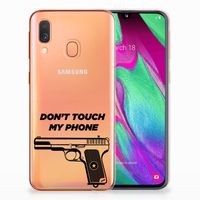 Samsung Galaxy A40 Silicone-hoesje Pistol DTMP